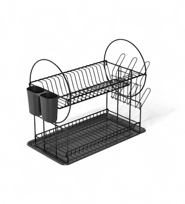 [6916365168009] ESCURRIDOR 2 PISOS METAL NEGRO CR