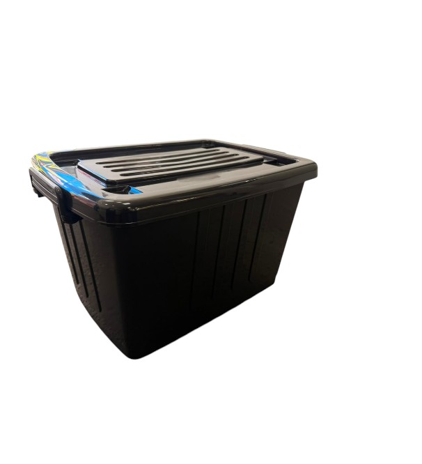 CAJA ORGANIZADOR CON RUEDAS 42 LTS NEGRA