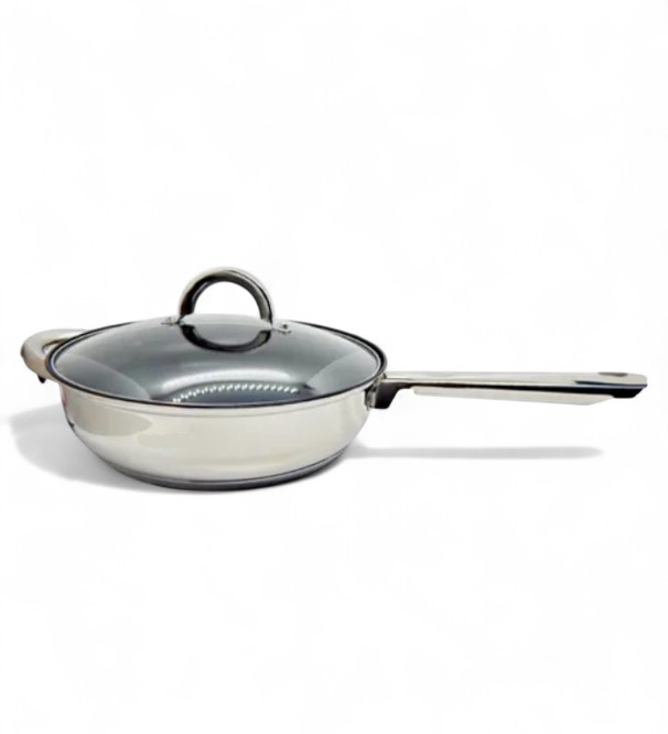 [6967202410379] SARTEN 24 KAISA ACERO INOX CON TAPA