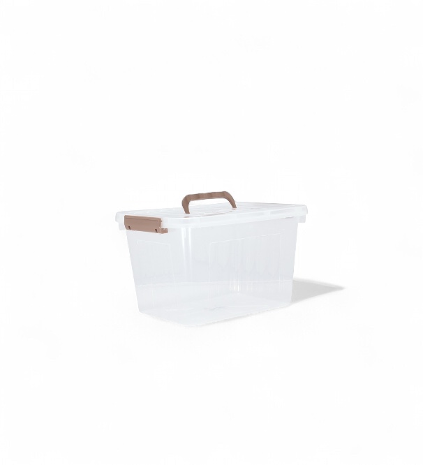 CAJA ORGANIZADORA 23X19X15 TRANSPARENTE