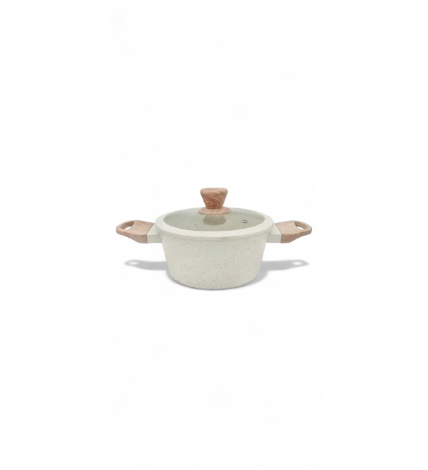 [7792281067188] CACEROLA 18 GRANITO BLANCA CAROL